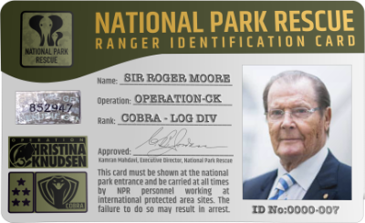Roger Moore ID Card 007